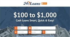 Desktop Screenshot of 247loans.net