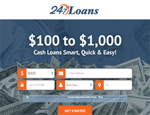 Tablet Screenshot of 247loans.net